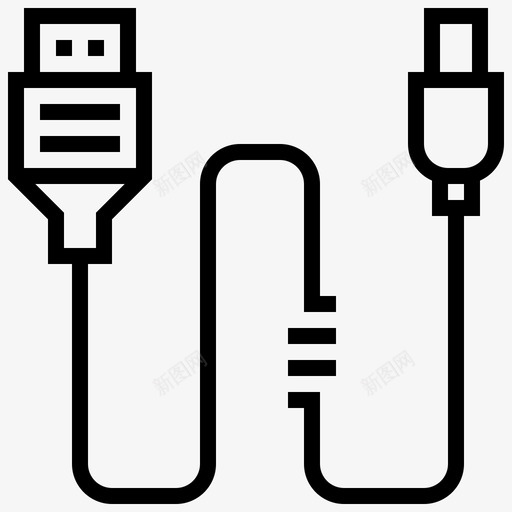 智能手机电缆通信连接器图标svg_新图网 https://ixintu.com 智能手机电缆 线路 连接器 连接器类型 通信