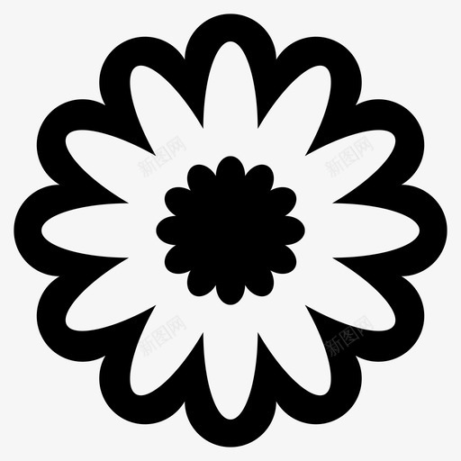 花自然有机图标svg_新图网 https://ixintu.com 有机 自然 花瓣
