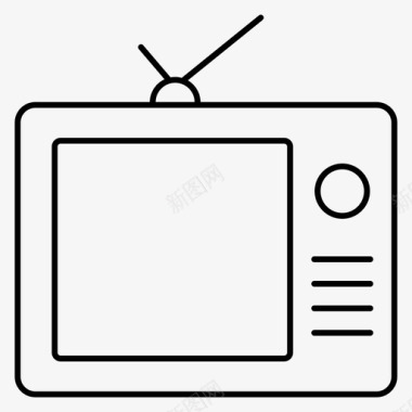 电视天线设备图标图标