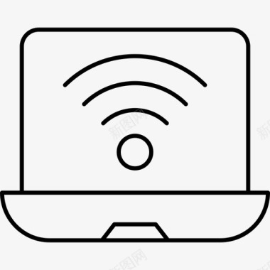 wifi热点笔记本电脑图标图标