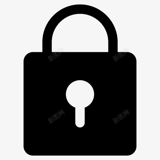 挂锁闩锁密码图标svg_新图网 https://ixintu.com 图标 字形 安全性 密码 挂锁 界面 闩锁
