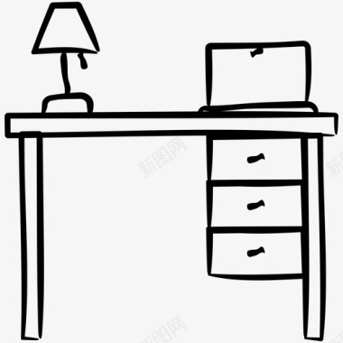 书桌桌子工作台图标图标