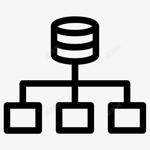 托管架构数据图标svg_新图网 https://ixintu.com 存储 托管 数据 服务器 架构