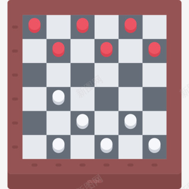 棋盘游戏11扁平图标图标