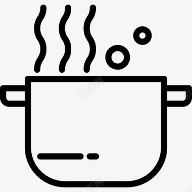 锅厨房63线性图标图标