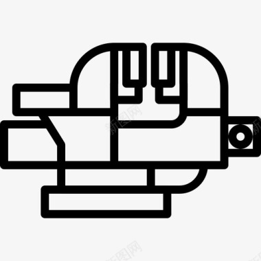 虎钳修理工具图标图标