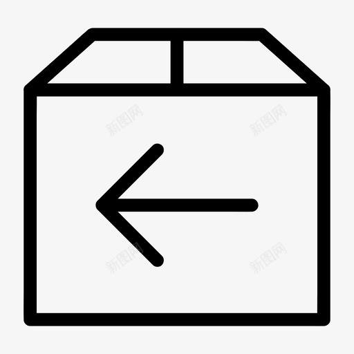 交付箭头盒子图标svg_新图网 https://ixintu.com 交付 所有尺寸的基本集合 支架 盒子 箭头 运输