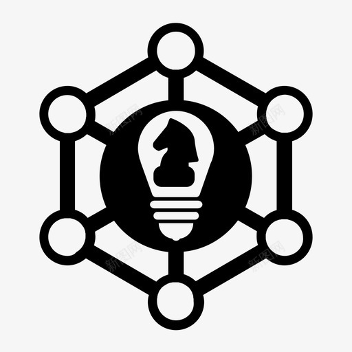 聪明的策略商业金融图标svg_新图网 https://ixintu.com 商业 网络 聪明的策略 金融