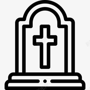 墓碑复活节第8天直系图标图标