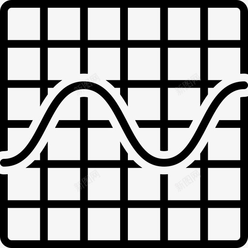 正弦波图振幅均衡器图标svg_新图网 https://ixintu.com 均衡器 振幅 正弦波 波形 频率