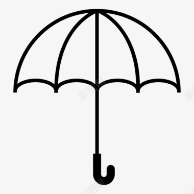 伞雨风暴图标图标