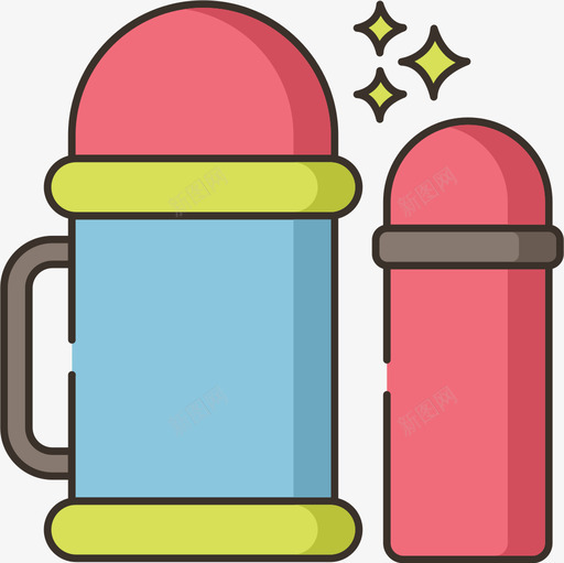 Thermo露营129线性颜色图标svg_新图网 https://ixintu.com Thermo 线性 露营 颜色