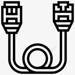 rj45接口图标rj45通信连接器图标高清图片