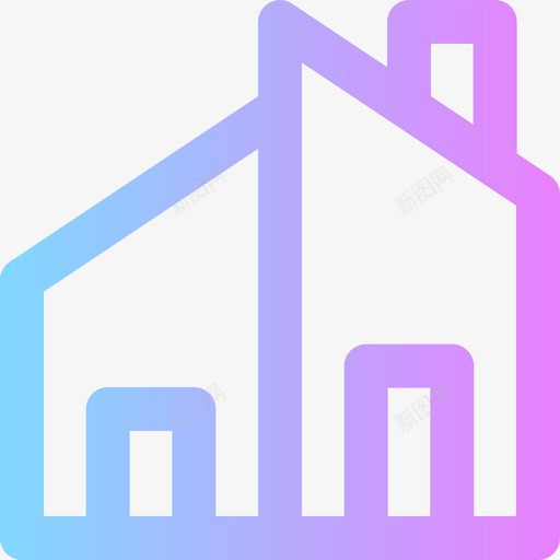 现代住宅房地产173梯度图标svg_新图网 https://ixintu.com 住宅 房地产 梯度 现代
