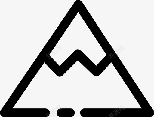山冒险攀登图标svg_新图网 https://ixintu.com 冒险 小山 攀登 风景