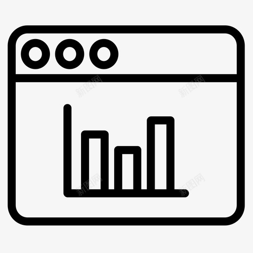 浏览器数据科学2线性图标svg_新图网 https://ixintu.com 数据 浏览器 科学 线性
