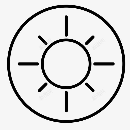 太阳圆形空间图标svg_新图网 https://ixintu.com 圆形 圆形空间 太阳 空间