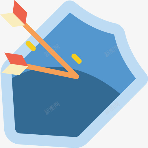 护盾电脑游戏3扁平图标svg_新图网 https://ixintu.com 扁平 护盾 电脑游戏3