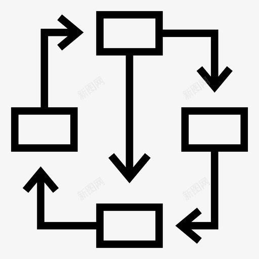 流程图业务图表图标svg_新图网 https://ixintu.com 业务 图标 图表 流程图 财务 银行