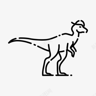 厚头龙动物恐龙图标图标