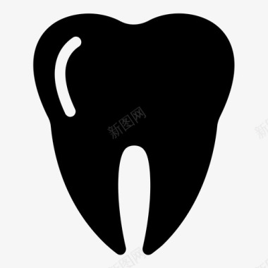 牙齿臼齿人体部位图标集1图标