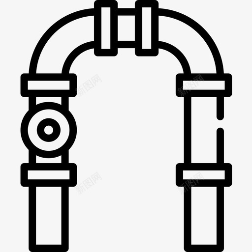 管道智能城市17线性图标svg_新图网 https://ixintu.com 城市 智能 管道 线性