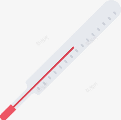 温度计医用26扁平图标svg_新图网 https://ixintu.com 医用 扁平 温度计