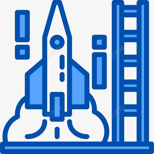 火箭发射太空与宇宙4号蓝色图标svg_新图网 https://ixintu.com 4号 发射 太空 宇宙 火箭 蓝色