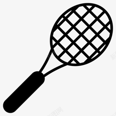 网球拍羽毛球球拍奥运会比赛工具图标图标
