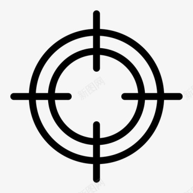目标十字线焦点图标图标