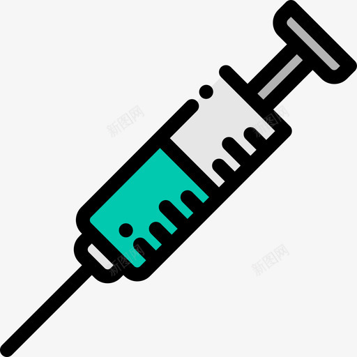 注射器药物21线性颜色图标svg_新图网 https://ixintu.com 注射器 线性颜色 药物21