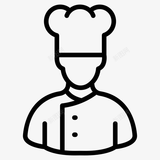 厨师阿凡达面包店图标svg_新图网 https://ixintu.com 厨师 图标 系列 阿凡 面包店