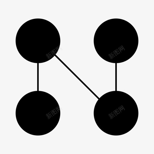 节点链接模型图标svg_新图网 https://ixintu.com 图表 模型 节点 链接