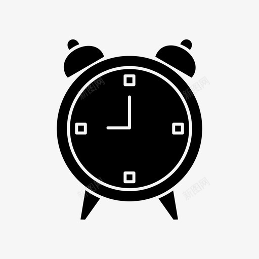 闹钟时间计时器图标svg_新图网 https://ixintu.com 工具 时间 用具 计时器 闹钟