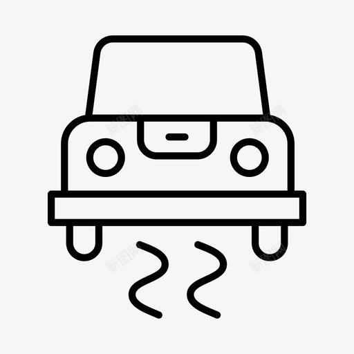 路滑汽车小心图标svg_新图网 https://ixintu.com 公路 小心 旅行 汽车 结冰 路滑 道路 驾驶