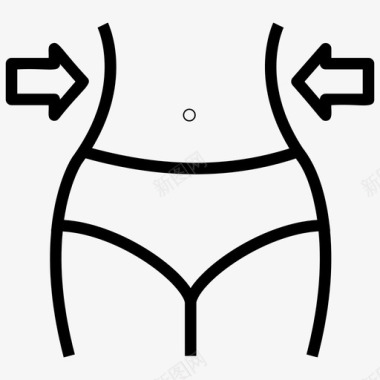 减肥节食健身图标图标