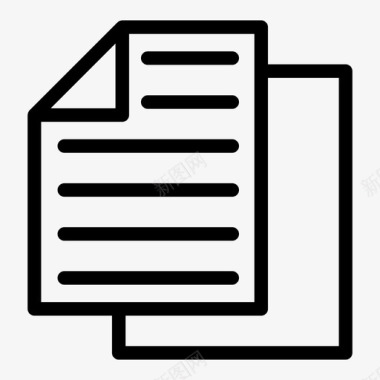 文档文件页面图标图标