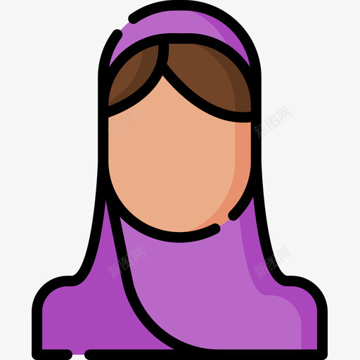 穆斯林女权主义11直系肤色图标svg_新图网 https://ixintu.com 女权主义 直系 穆斯林 肤色