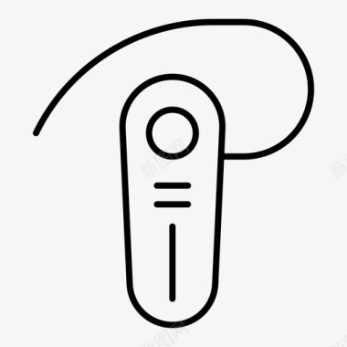 耳机蓝牙电子图标图标