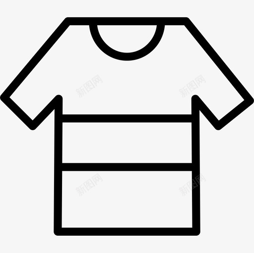 T恤男士配件5件直线型图标svg_新图网 https://ixintu.com 5件 男士 直线 线型 配件