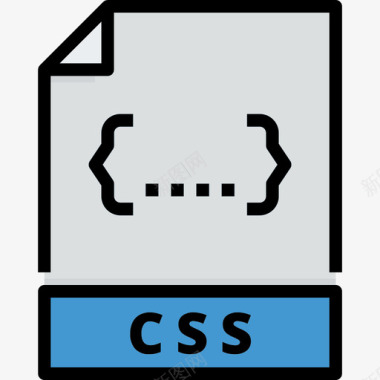 Css文件和文件夹16线性颜色图标图标