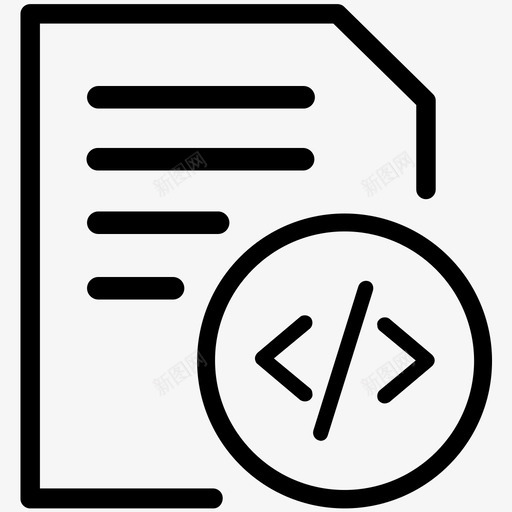 代码后端开发图标svg_新图网 https://ixintu.com html 代码 后端 开发 报告 文件 编程