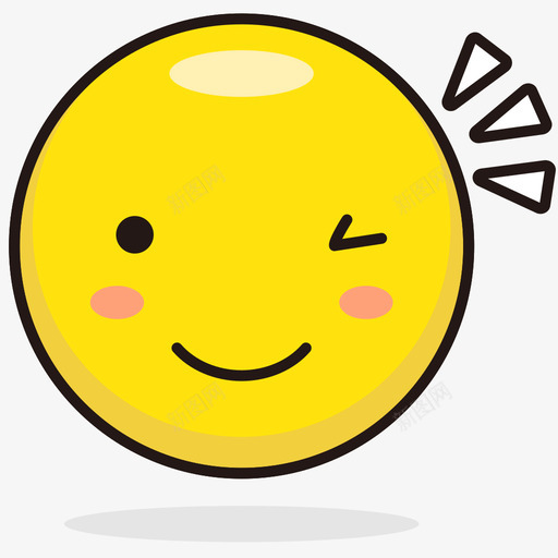 挤眼svg_新图网 https://ixintu.com 挤眼 emoji-7