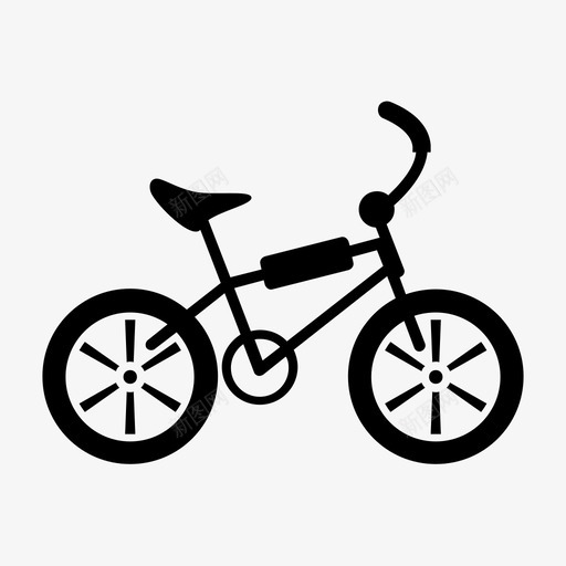 bmx自行车80年代自行车图标svg_新图网 https://ixintu.com 80年代 bmx 复古 自行车