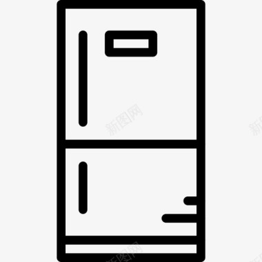 冰箱12户直列式图标图标