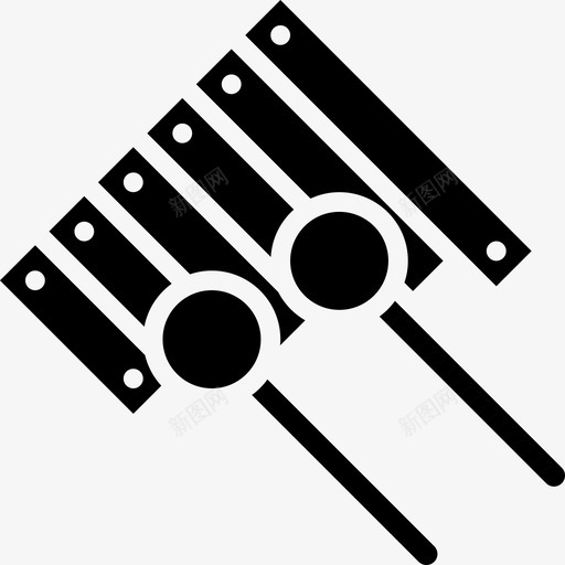 木琴乐器9字形图标svg_新图网 https://ixintu.com 乐器9 字形 木琴