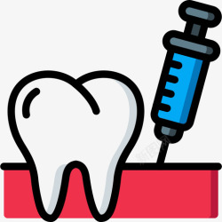 牙科学牙齿牙科学8线颜色图标高清图片