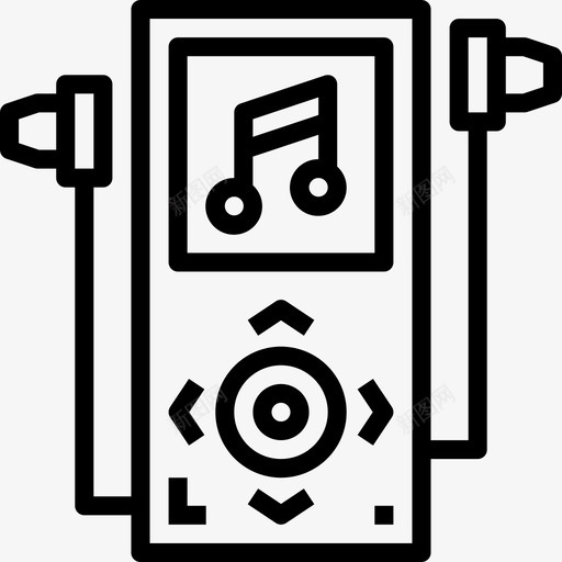 音乐播放器孩子直系图标svg_新图网 https://ixintu.com 孩子 播放器 直系 音乐