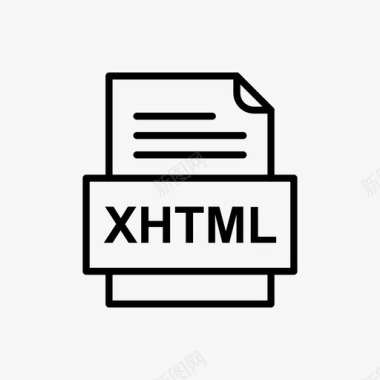 xhtml文件文档图标文件类型格式图标