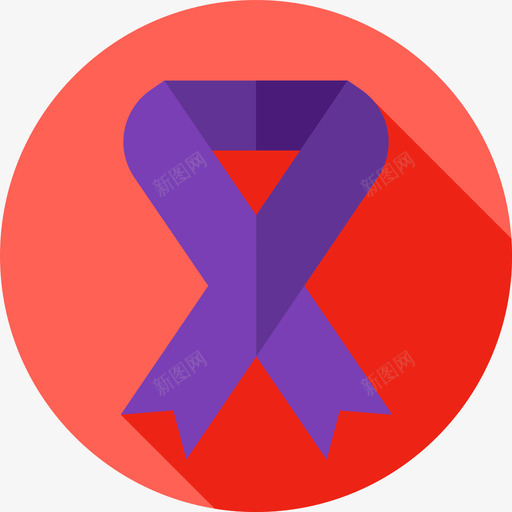 紫色丝带妇女节10平装图标svg_新图网 https://ixintu.com 丝带 妇女节 平装 紫色